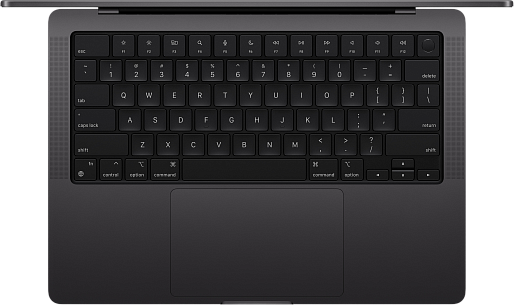 Ноутбук Apple MacBook Pro 14 (M4 Pro, 2024) 24/1TB (MX2J3) US + гравировка (космический черный)