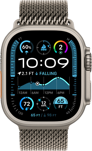 Умные часы Apple Watch Ultra 2 (2024) Natural 49mm миланская петля (титановый) Medium