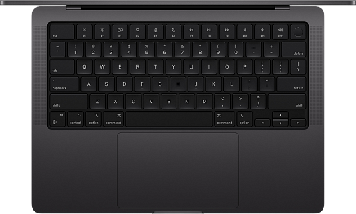 Ноутбук Apple MacBook Pro 14 (M4, 2024) 16/1TB (MW2V3) US + гравировка (космический черный)