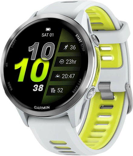 Умные часы Garmin Forerunner 970 (белый/желтый)
