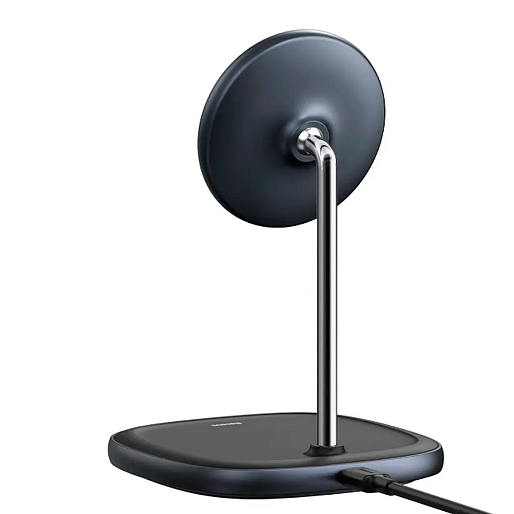 Беспроводная зарядка Baseus Swan Magnetic Dekstop Bracket Wireless Charger (черный)