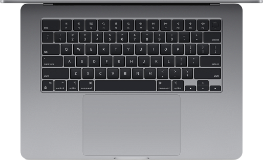 Ноутбук Apple MacBook Air 15 (M3) 8/256GB (MRYM3) US + гравировка (серый космос), без RuStore