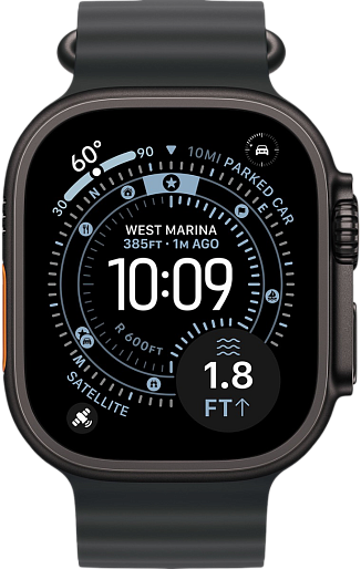 Умные часы Apple Watch Ultra 3 (Black) 49mm океаническая петля (черный), без RuStore