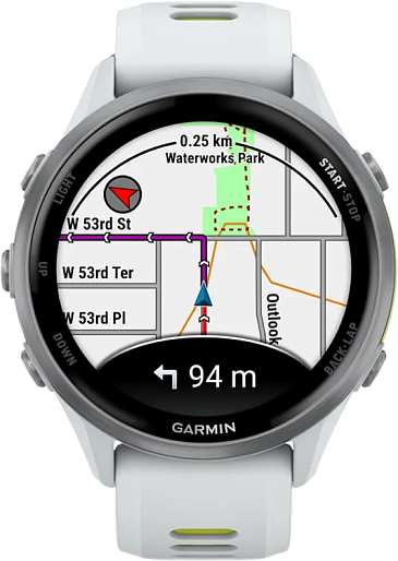 Умные часы Garmin Forerunner 970 (белый/желтый)