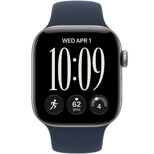Умные часы Apple Watch Series 12 42mm (Space Gray Aluminum Case) with Navy Blue Sport Band (M/L)