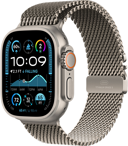 Умные часы Apple Watch Ultra 2 (2024) Natural 49mm миланская петля (титановый) Medium