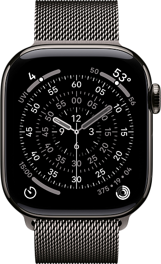 Умные часы Apple Watch Series 11 Titanium 46mm with Milanese Loop (сланцевый) M/L