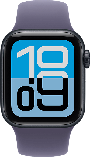 Умные часы Apple Watch SE 3 40mm with Sport Band (черный/фиолетовый) S/M