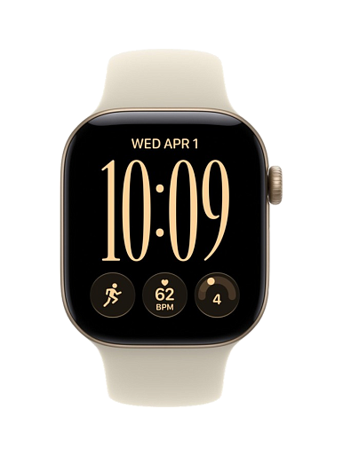 Умные часы Apple Watch Series 12 42mm (Light Gold Aluminum Case) with Sand Sport Band (S/M)