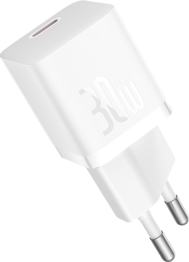Зарядное устройство Baseus GaN 5S Fast Charger Mini 1C 30W (белый)