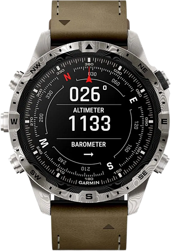 Умные часы Garmin MARQ Adventurer GEN2 Damascus Steel Edition (зеленый)