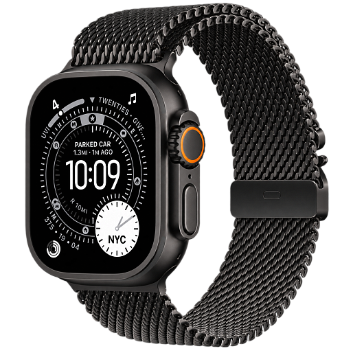 Умные часы Apple Watch Ultra 4 49mm (Black Titanium Case) with Black Titanium Milanese Loop Medium