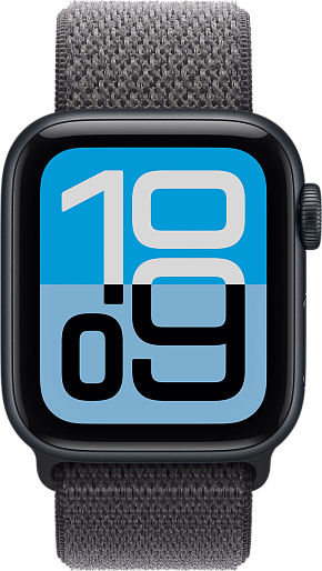 Умные часы Apple Watch SE 3 40mm with Sport Loop (черный/темно-серый)