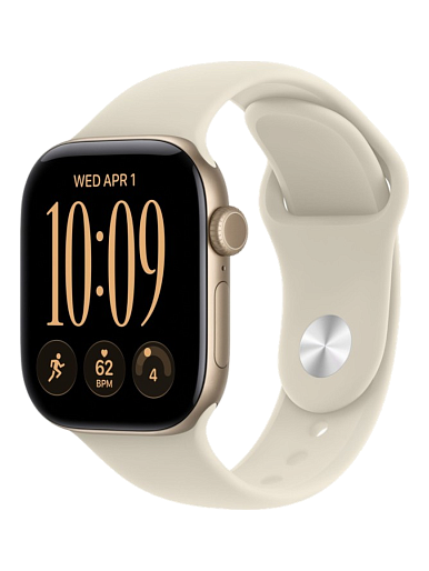 Умные часы Apple Watch Series 12 42mm (Light Gold Aluminum Case) with Sand Sport Band (S/M)
