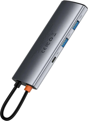 Переходник Baseus Metal Gleam Series 7-in-1 Multifunctional Type-C HUB Docking Station