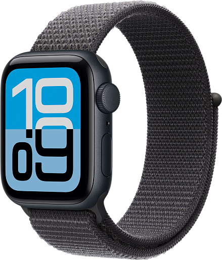 Умные часы Apple Watch SE 3 40mm with Sport Loop (черный/темно-серый)