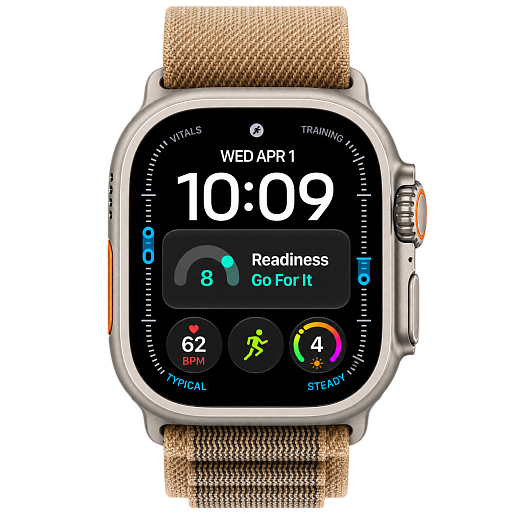 Умные часы Apple Watch Ultra 4 49mm (Natural Titanium Case) with Desert Alpine Loop Medium