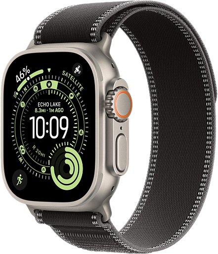 Умные часы Apple Watch Ultra 3 (Natural) 49mm походная петля (черный) S/M