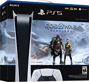 Изображение Sony PlayStation 5 Digital 825 Гб + God of War: Ragnarök