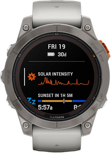 Умные часы Garmin ️FENIX 7 Pro Sapphire Solar (серый/оранжевый)