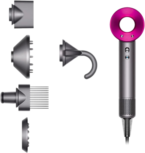 Фен Dyson Supersonic HD07 (серый/фуксия)