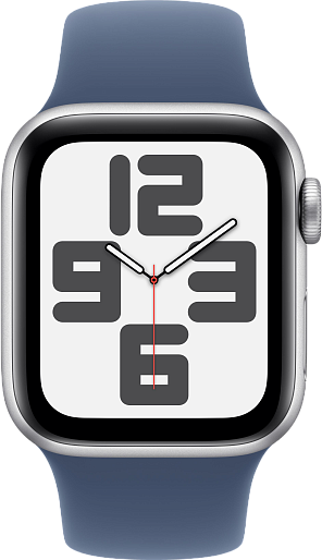 Умные часы Apple Watch SE 2 (2024) 40mm with Sport Band (серебро/синий) S/M