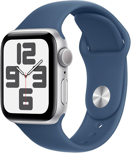 Умные часы Apple Watch Series SE2 (2022) 40mm Aluminium with Sport Band (серебристый) S/M (Б/У)