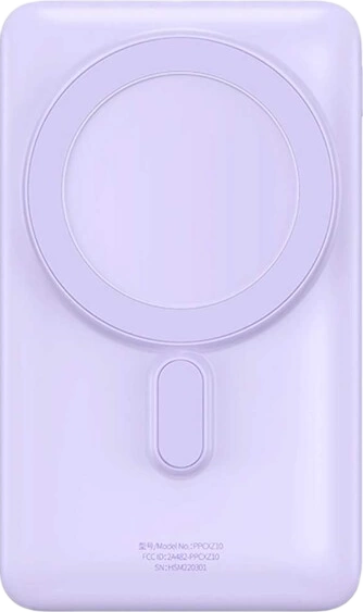 Внешний аккумулятор Baseus Magnetic Bracket Wireless Fast Charge Power Bank с кабелем (10000 mAh, фиолетовый)