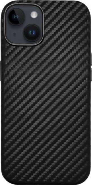 Чехол KZDOO Mag Noble Carbon для iPhone 15 (черный)