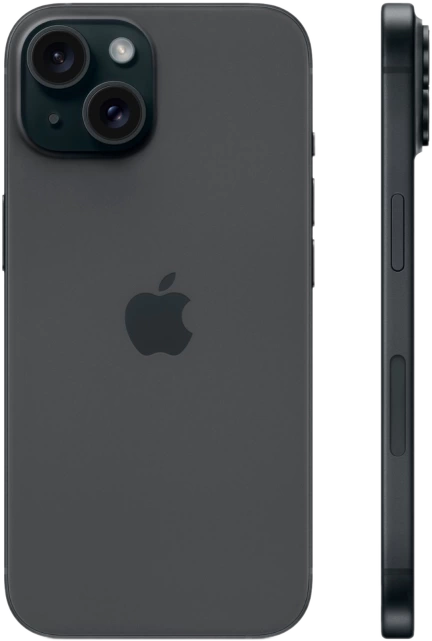 Смартфон Apple iPhone 15 128GB 2 sim (черный)