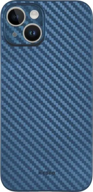 Чехол KZDOO Air Carbon для iPhone 15 (синий)