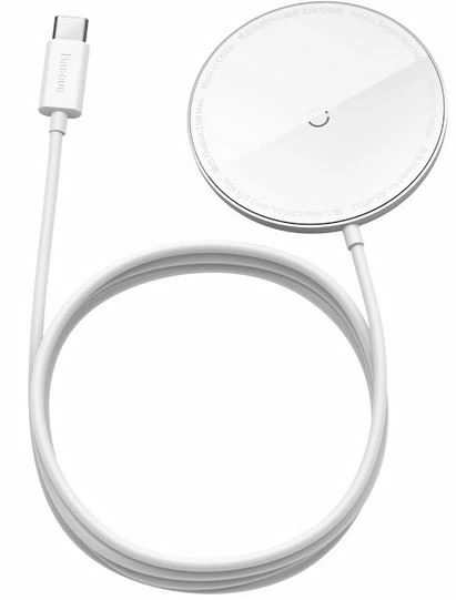 Беспроводная зарядка Baseus simple wireless charger for iphone 12/13 (белый) 