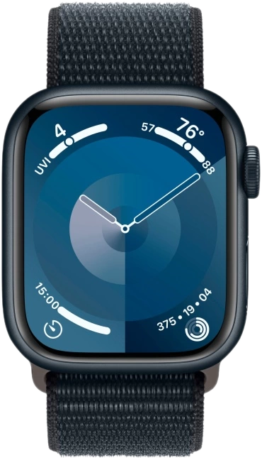 Умные часы Apple Watch Series 9 41mm Aluminium with Sport Loop (темная ночь)