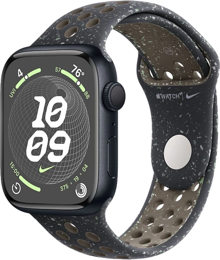 Умные часы Apple Watch Series 9 41mm Aluminium with Nike Sport Band (черный) S/M