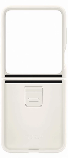 Оригинальный чехол Samsung Samsung Galaxy Z Flip5 Silicone Case with Ring (кремовый)