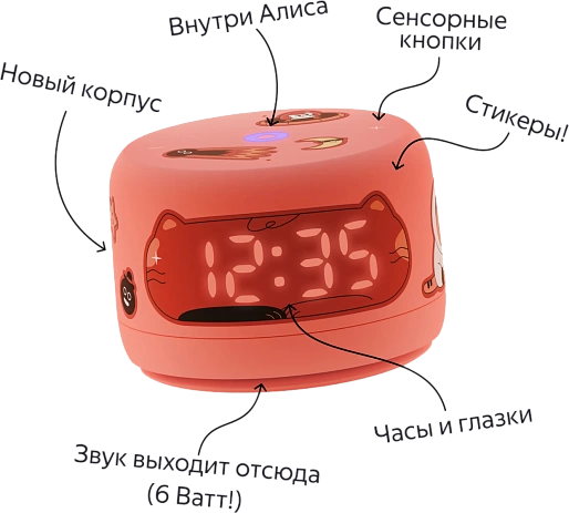 Умная колонка Яндекс Станция Лайт 2 (коралловый)