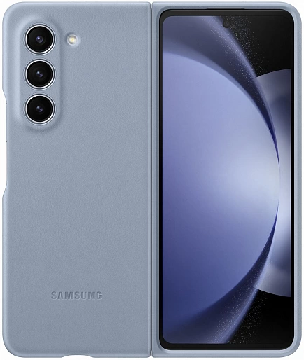 Оригинальный чехол Samsung Samsung Galaxy Z Fold5 Eco-Leather Case (голубой)